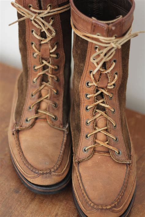 lace up mocaassin boots men replica|men's leather lace moccasin.